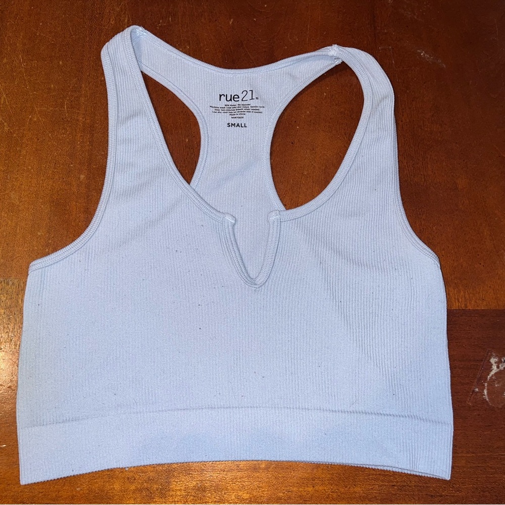 rue21 Light Blue Racerback Tank Top, Small